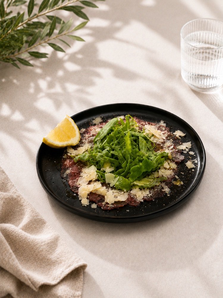 Carpaccio, dünn aufgeschnitten