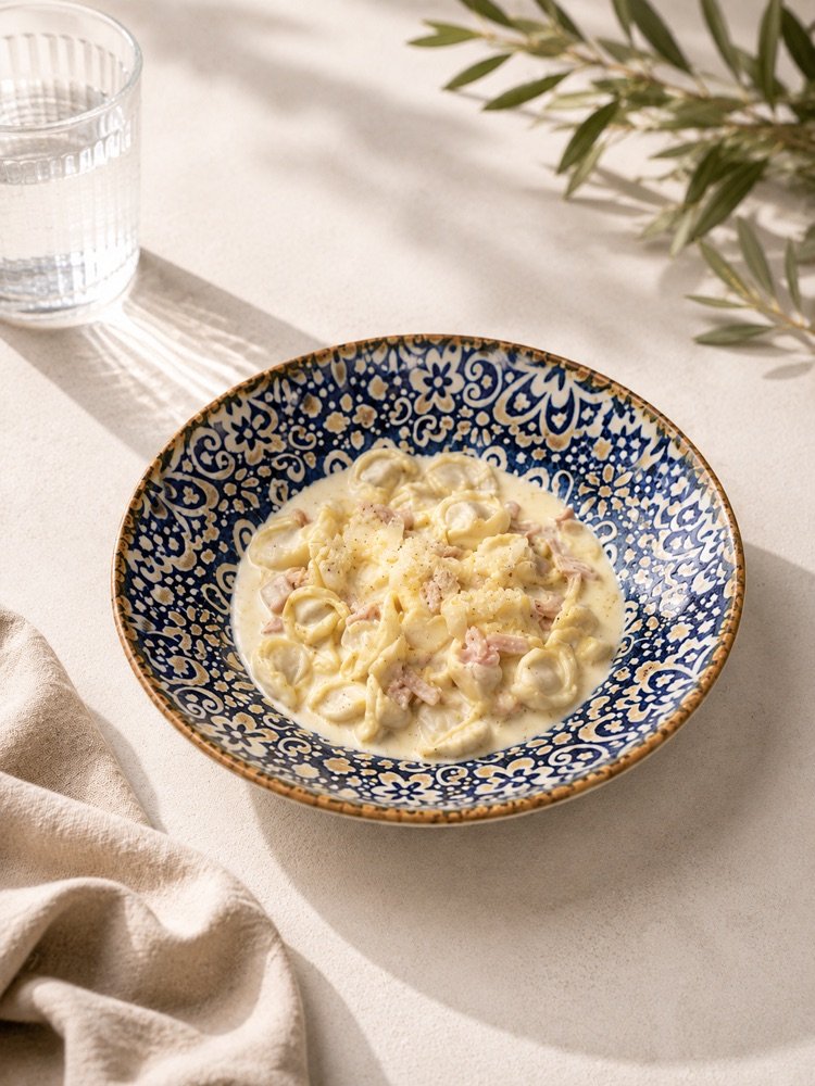 35. Tortellini Panna e Prosciutto